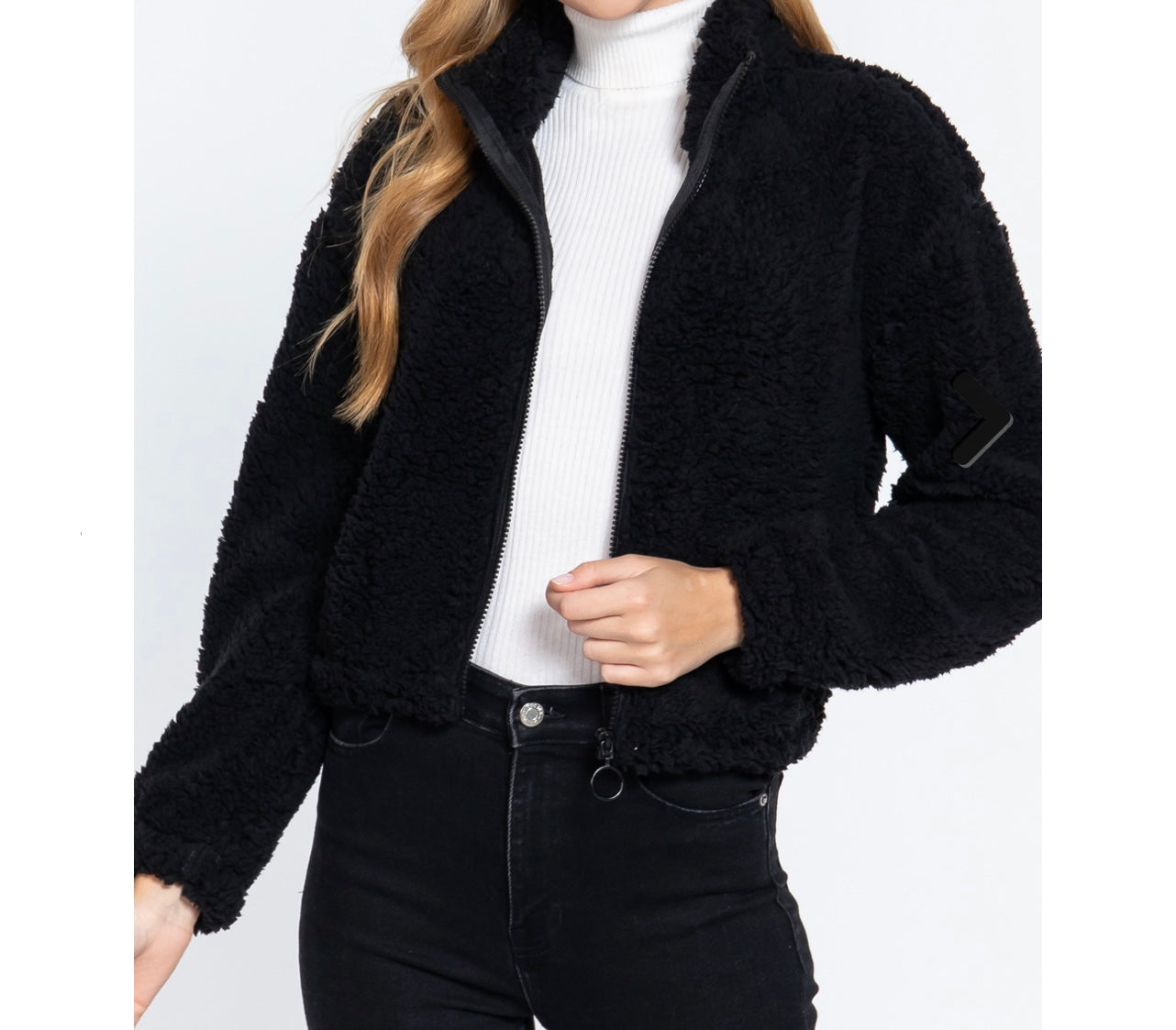 Soft Fur Zip up Jacket