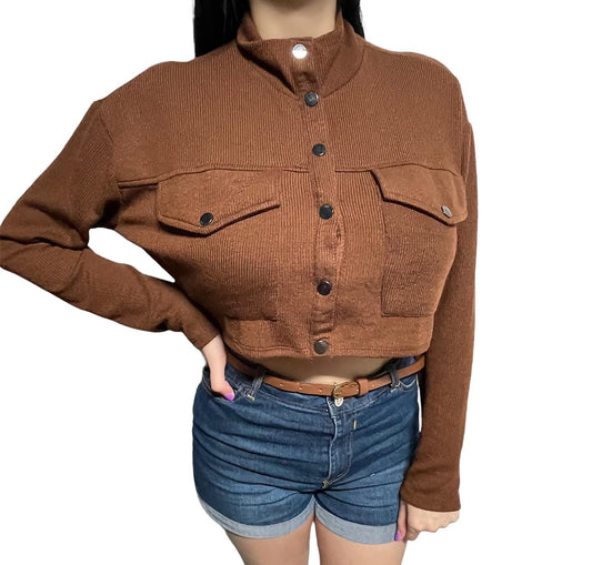 Brown Sweater Top