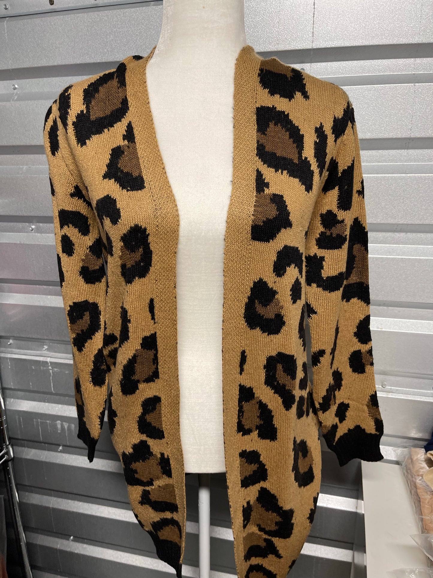 Brown Leopard Cardigan