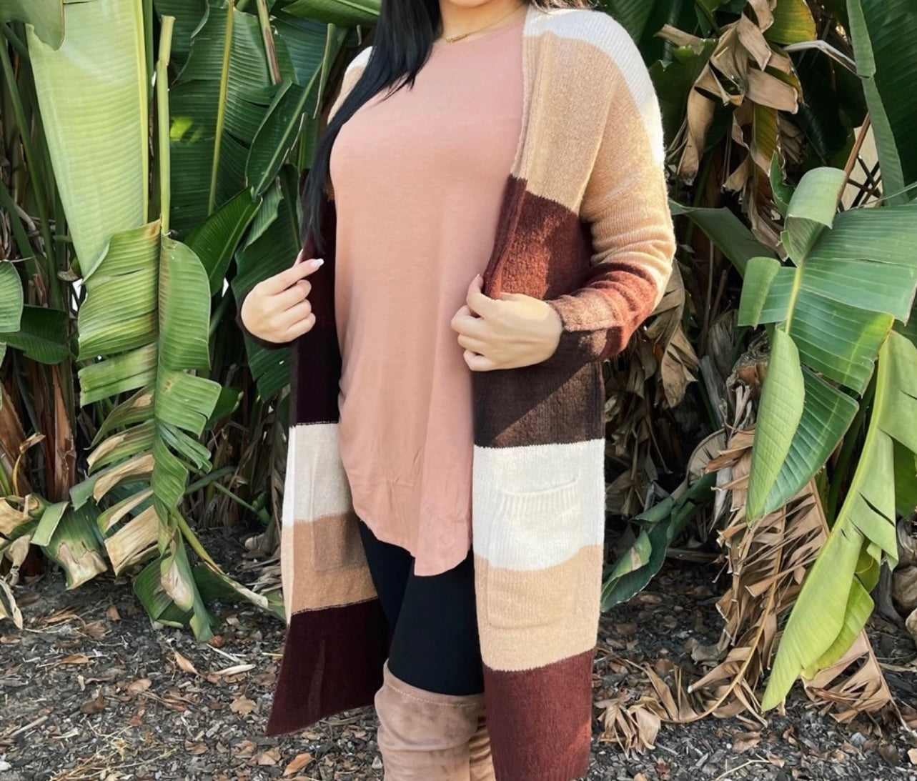 Brown/Nude Cardigan