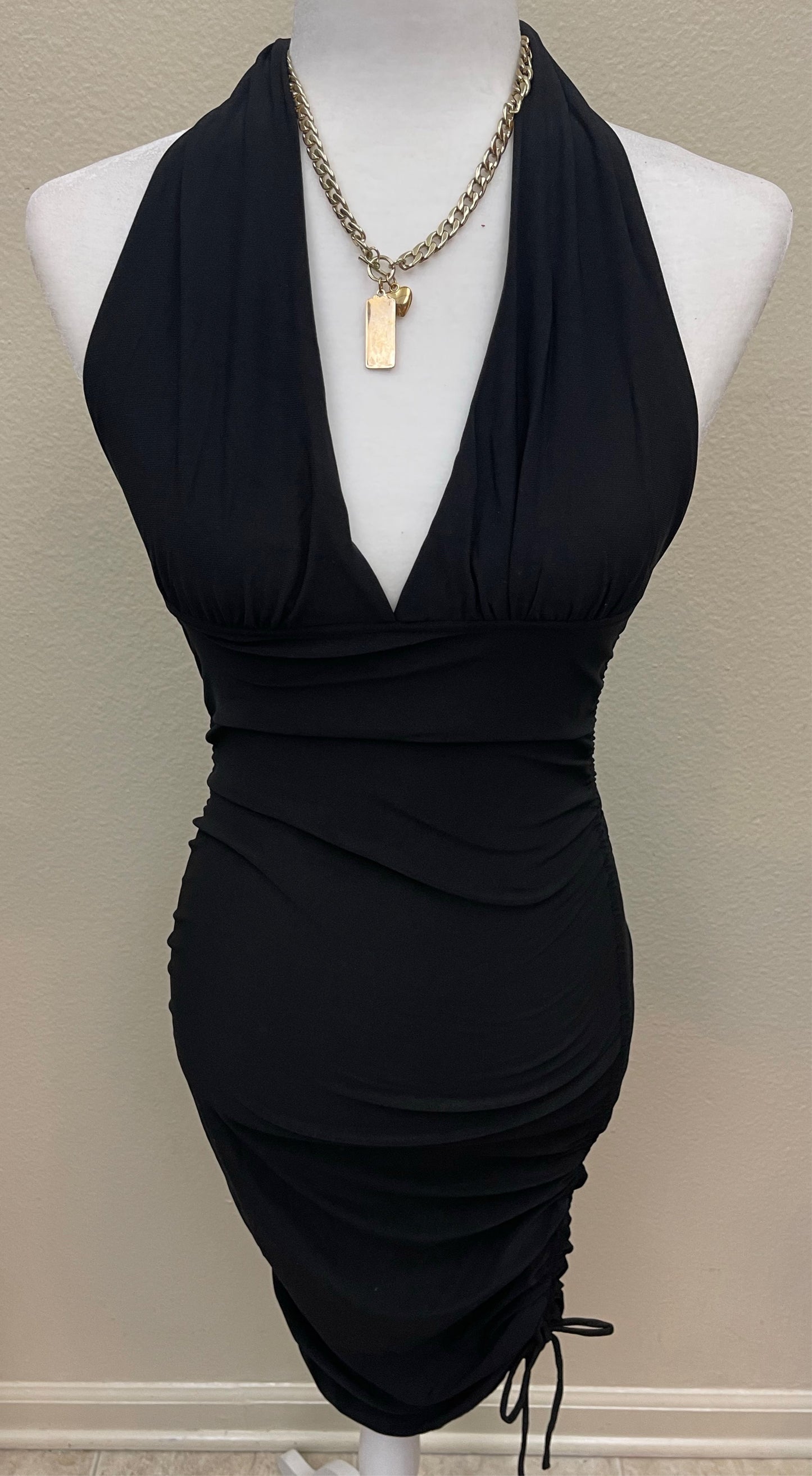 Black Halter Dress