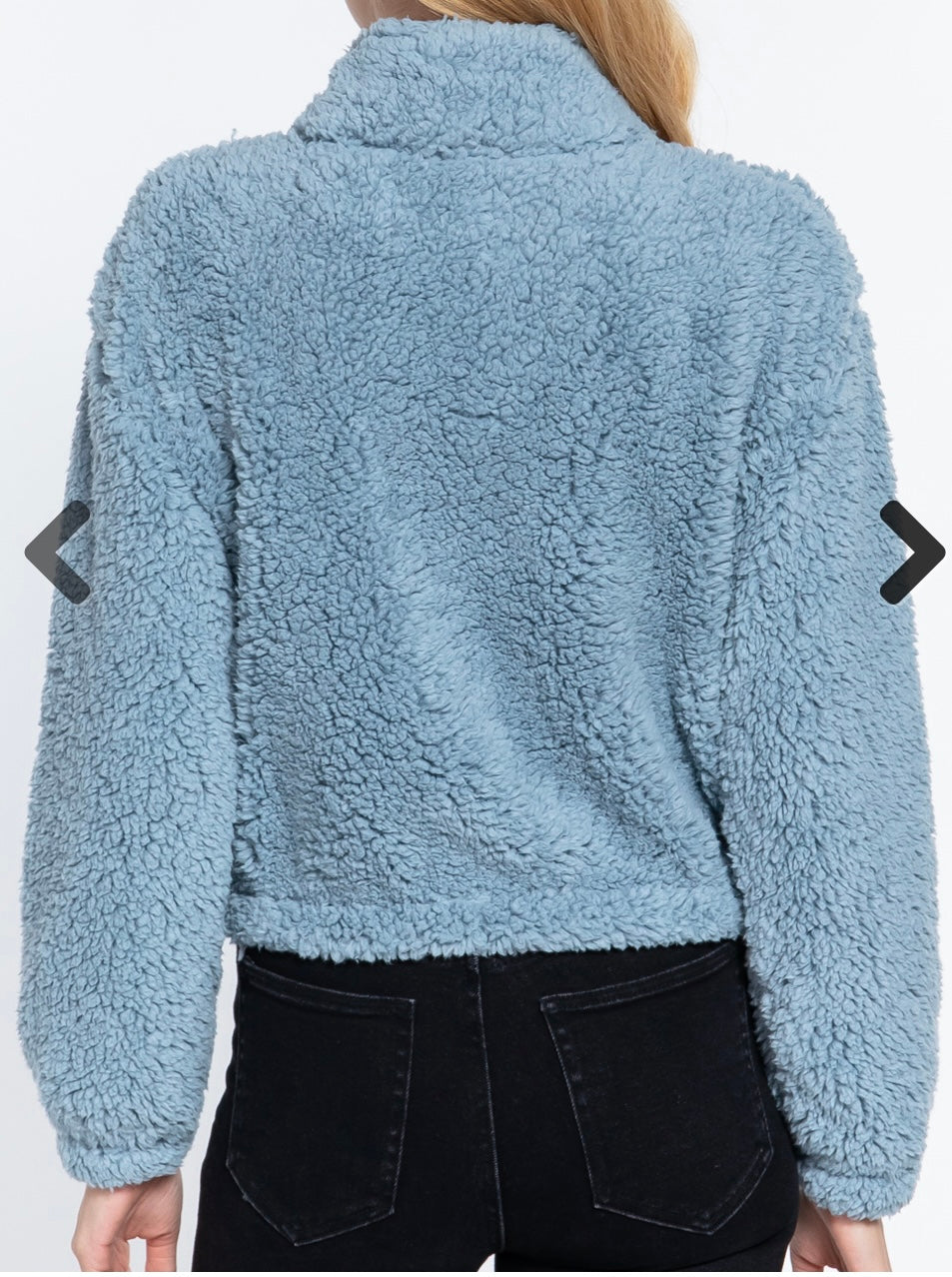 Faux Fur Light Blue Jacket